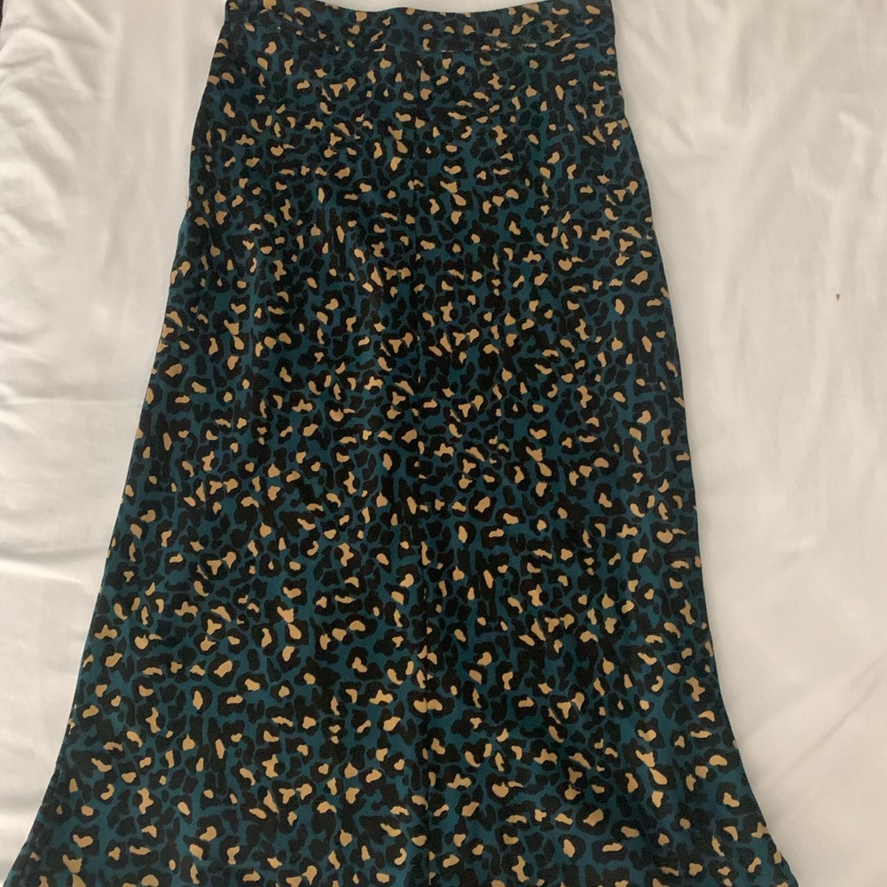 BCBGeneration leopard print midi skirt